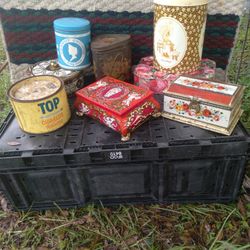 Lot Of Vintage Tins (8)