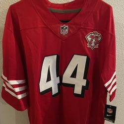 Men’s Medium Kyle Juszczyk Throwback Red San Francisco 49ers Jerseys