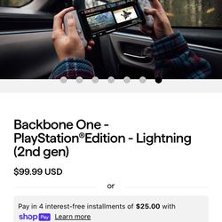 Playstation Backbone Gen 2 with Case.