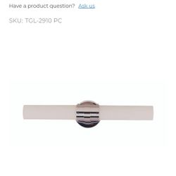 Trans Globe 2910 PC Fusion 2-Light, 20.5-In. Tubular Glass Vanity Bar