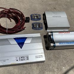 Car Sound System Kenwood Amplifier Impulse Capacitor Crunch 1200 Watts