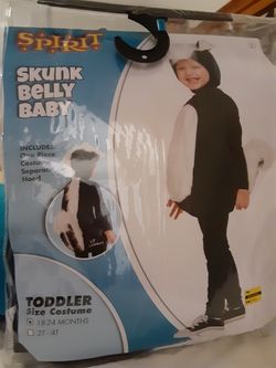 Skunk costume for baby boy