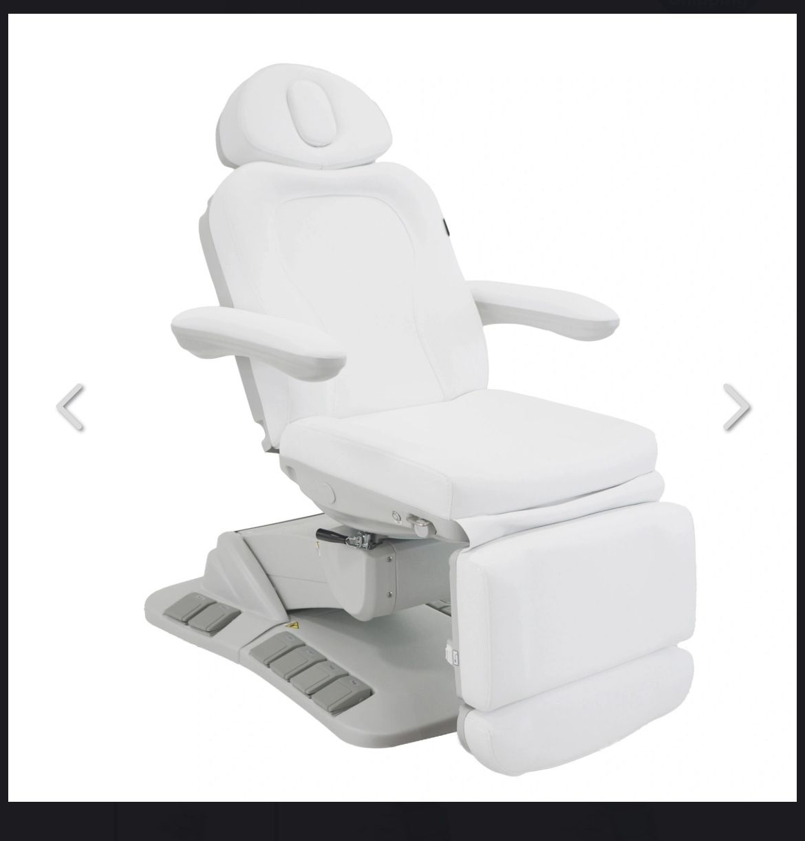 White Electric Medical Treatment Chair / Table