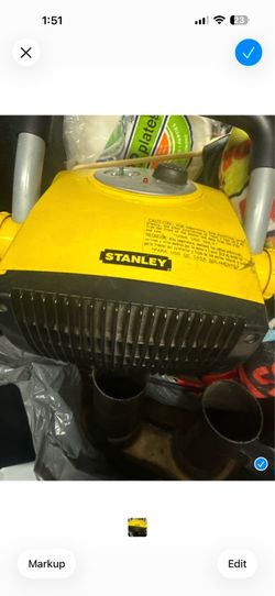 The item in the selected region is a Stanley Pro-Ceramic Utility Portable Heater with Pivot Power (Model 675919 / 675900). It is an electric space hea