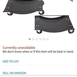 2 PCS Tire Wheel Dollies Dolly Vehicle Car Auto Repair Moving Diamond 14