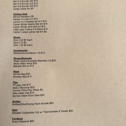 Baby Items For Sale