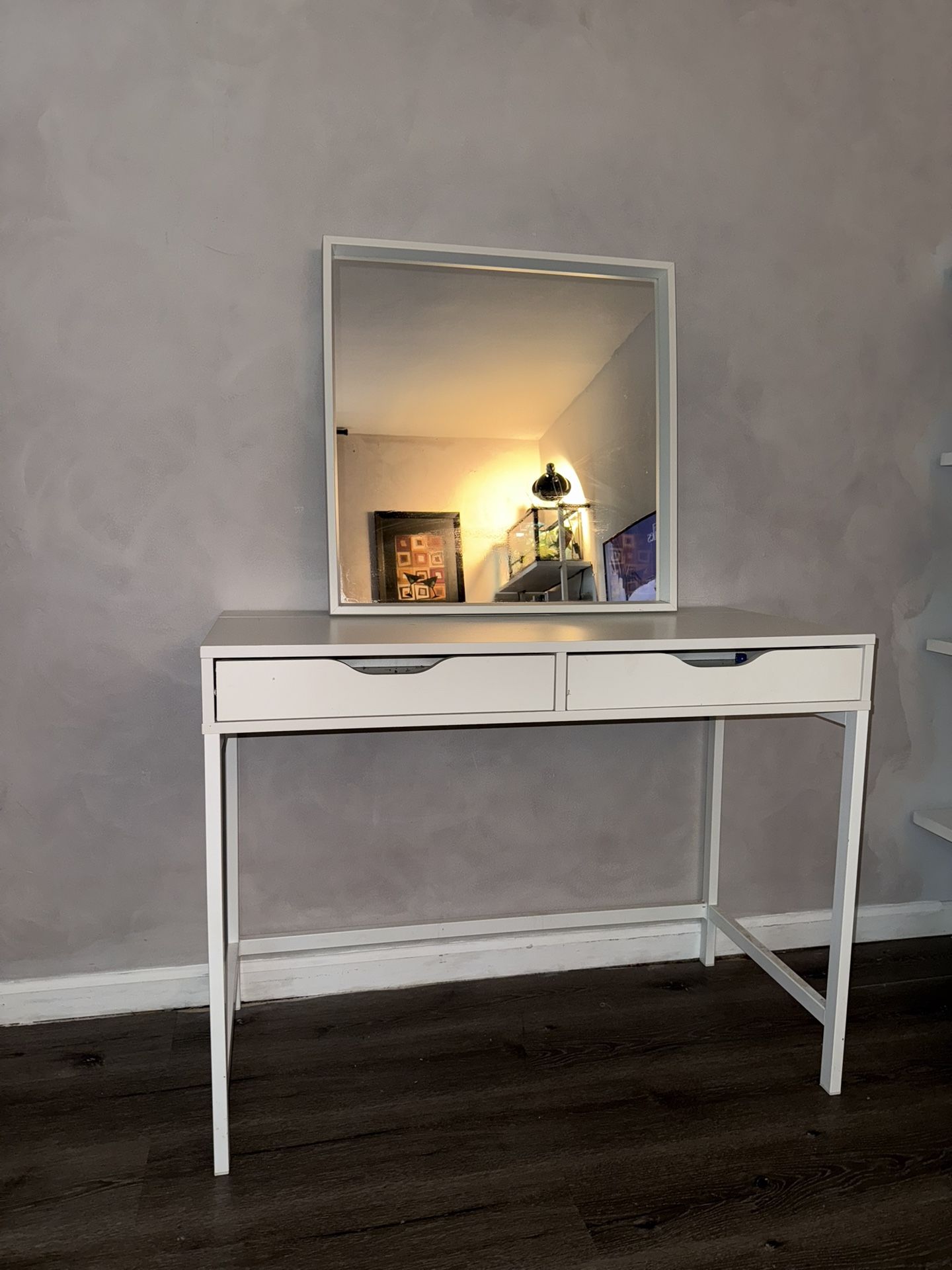 Desk And Mirror