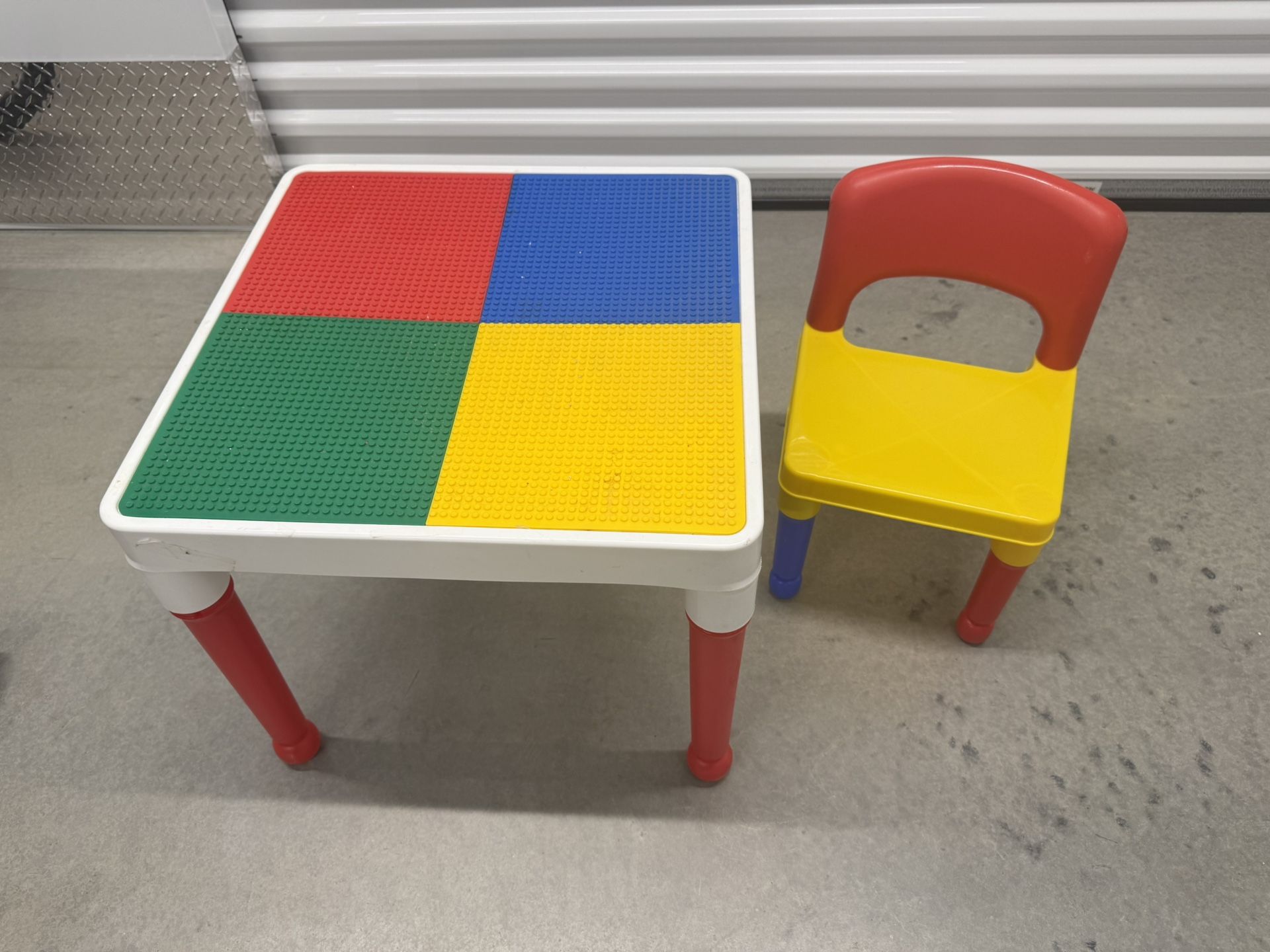Lego table with removable legs plus 1 chair