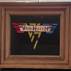 Vintage  Van Halen Rock Carnival Prize Framed