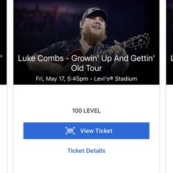 Luke Combs Growin’ Up and Gettin’ Old Tour 5/17