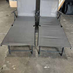 Used Foldable Lounge Chiars With Different Positions Set of 2 