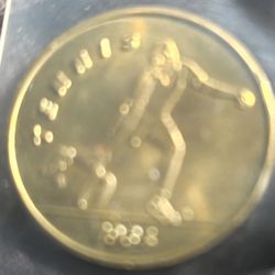 Los Angeles Olympics 1984 Tennis SCRTD Transit Token 32mm