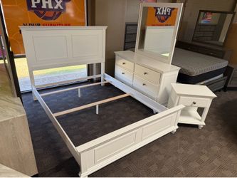 Modern farmhouse queen bedroom set