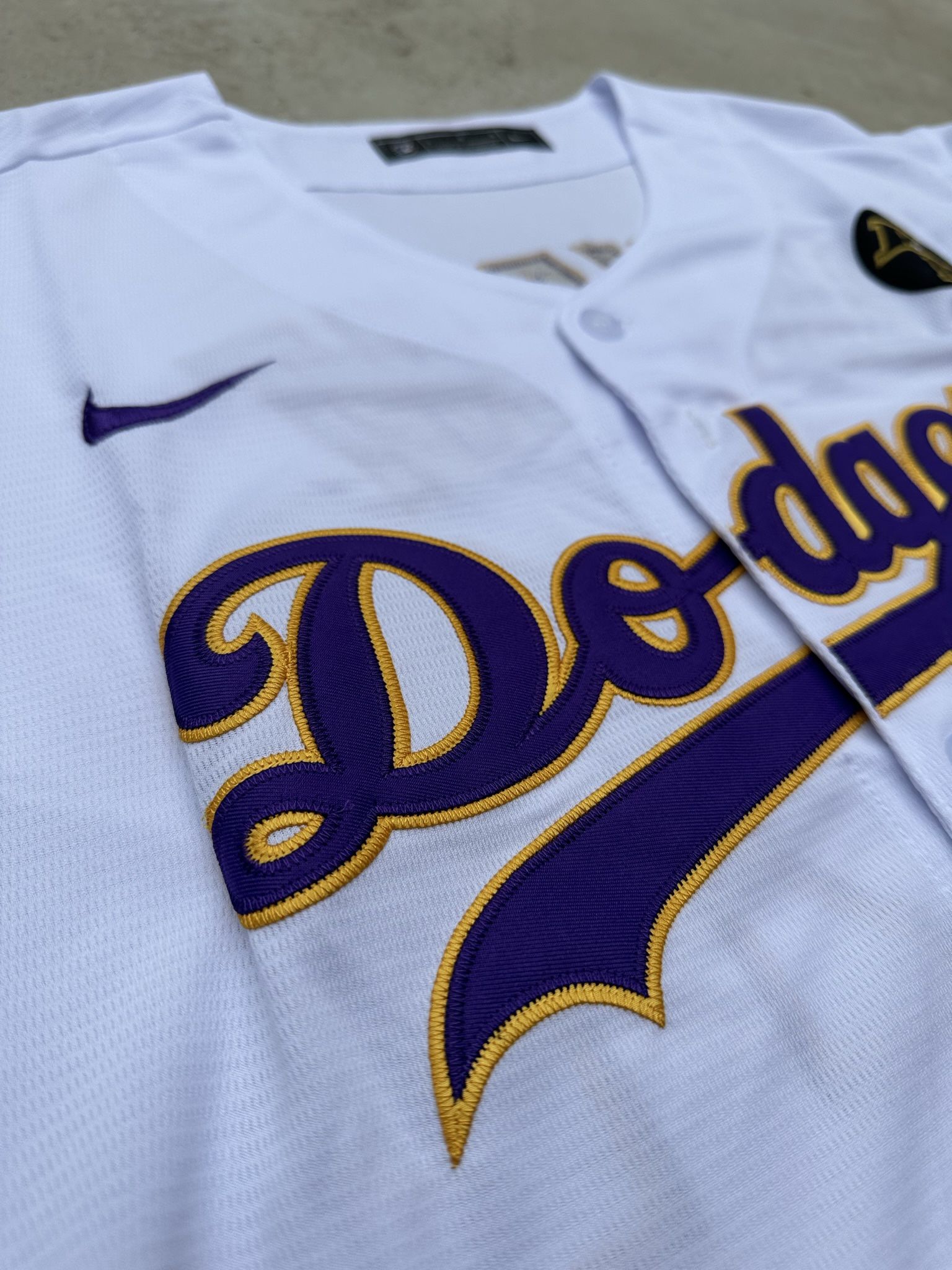 Kobe Bryant Dodgers Lakers White Jerseys
