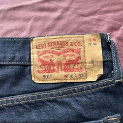 Levis 501 36x32