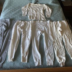 Men’s Lot Of Large Thermal 4 Pants & 1 Top 