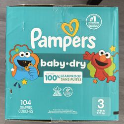 Pampers diapers size 3 box
