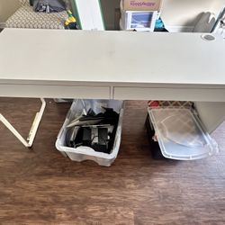 White IKEA Table 