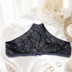 Blue glitter Lacey style panties
