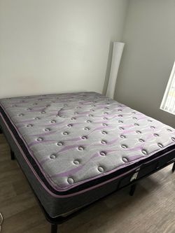 Pillow top king mattress and frame