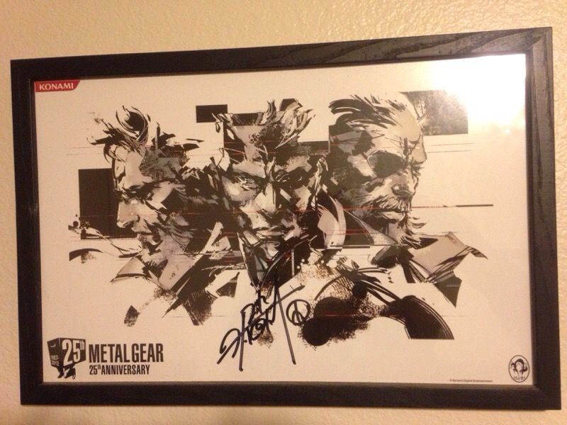 Hideo Kojima Autograph (MGS 25 Anniversary)
