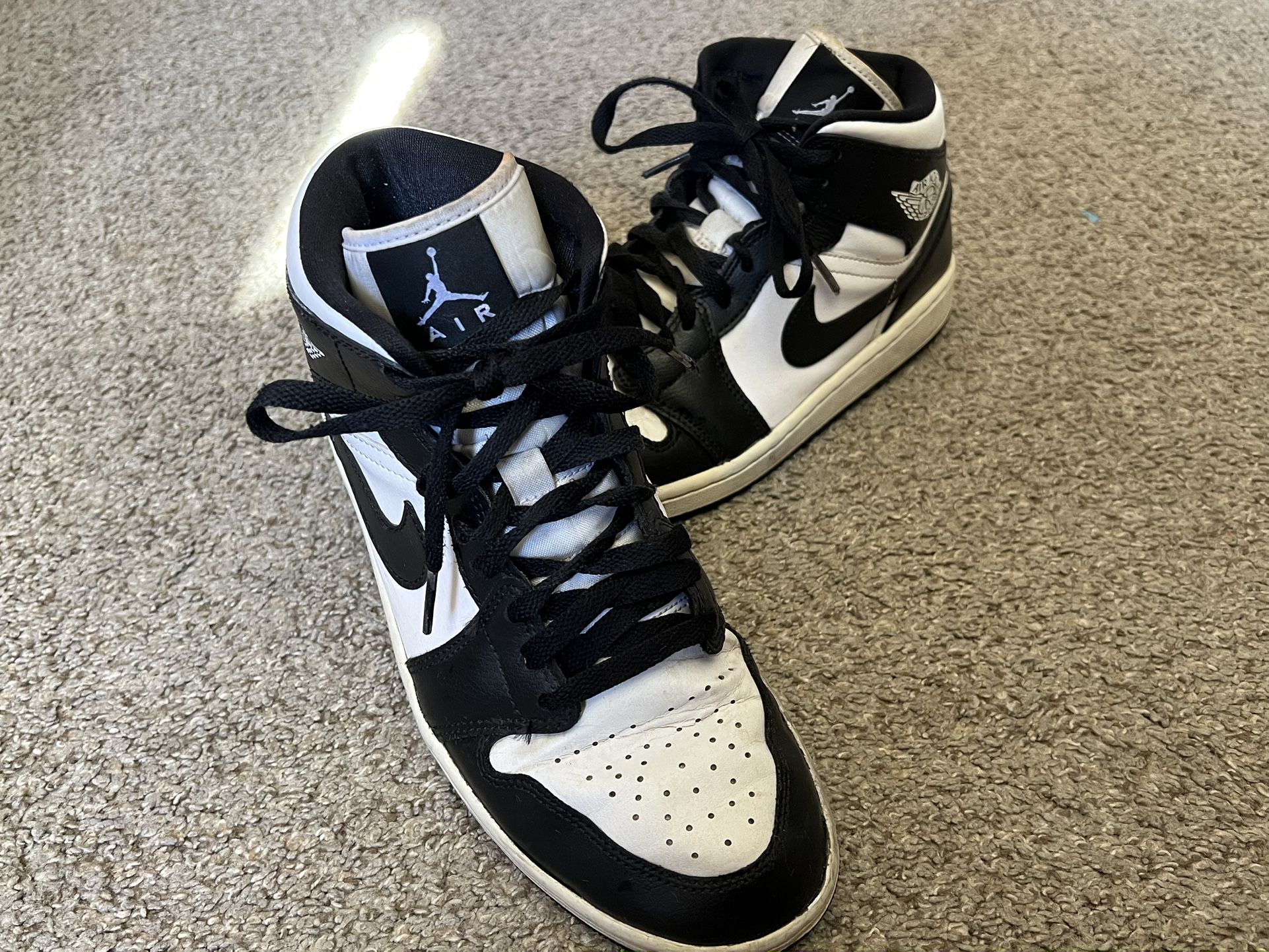 Nike Air Jordan Black And White Shoes