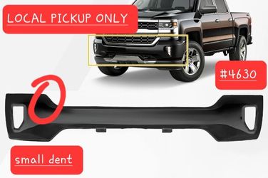 ➿️ For 2016-2018 Chevy Silverado 1500 Front Bumper Black W/ Fog Light Hole #4630