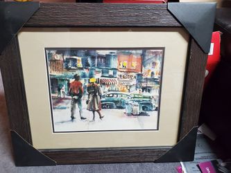 Framed Picture Sweet Flypaper By Charles D. Rucker