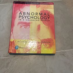 abnormal psychology in a changing world 10th edition