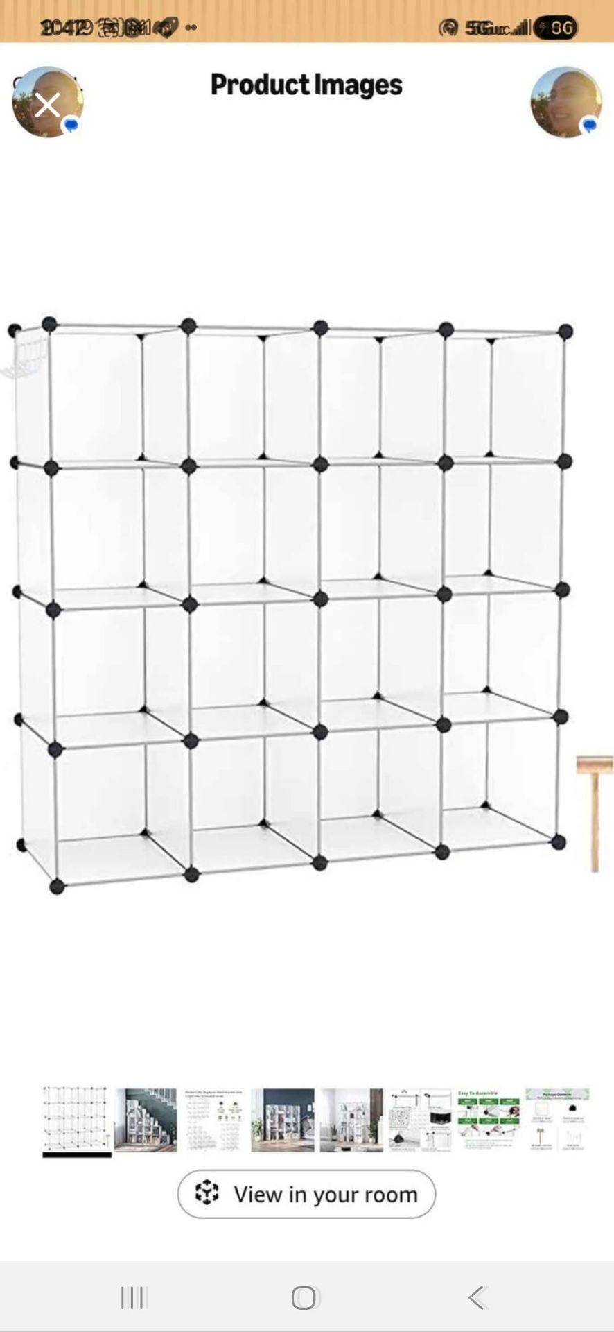 16 Cube Storage Organizer Modular Closet Shelf for Toys Shoes Clothes
