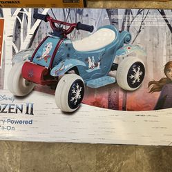 Frozen 2 Electric Quad Ride On Toy with 6V Battery And Charger for Kids 1.5-3 Years