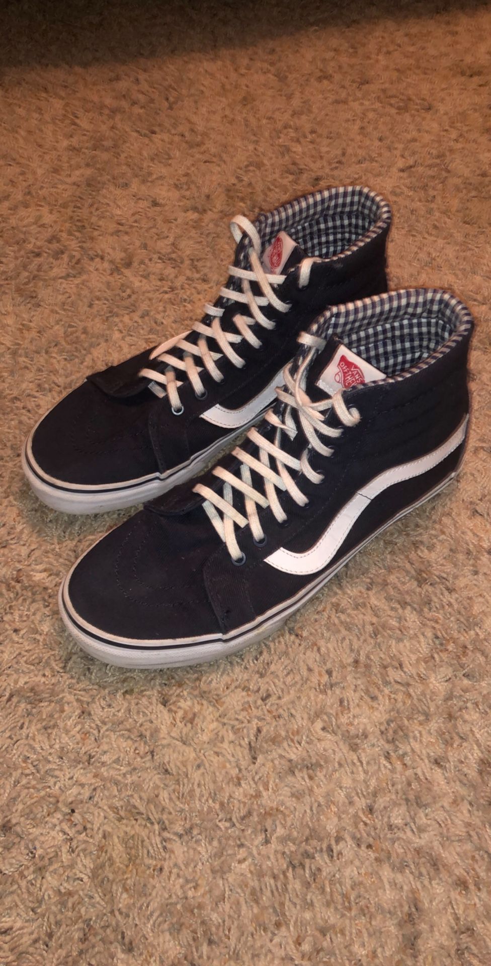 Authentic vans old school highs navy blue