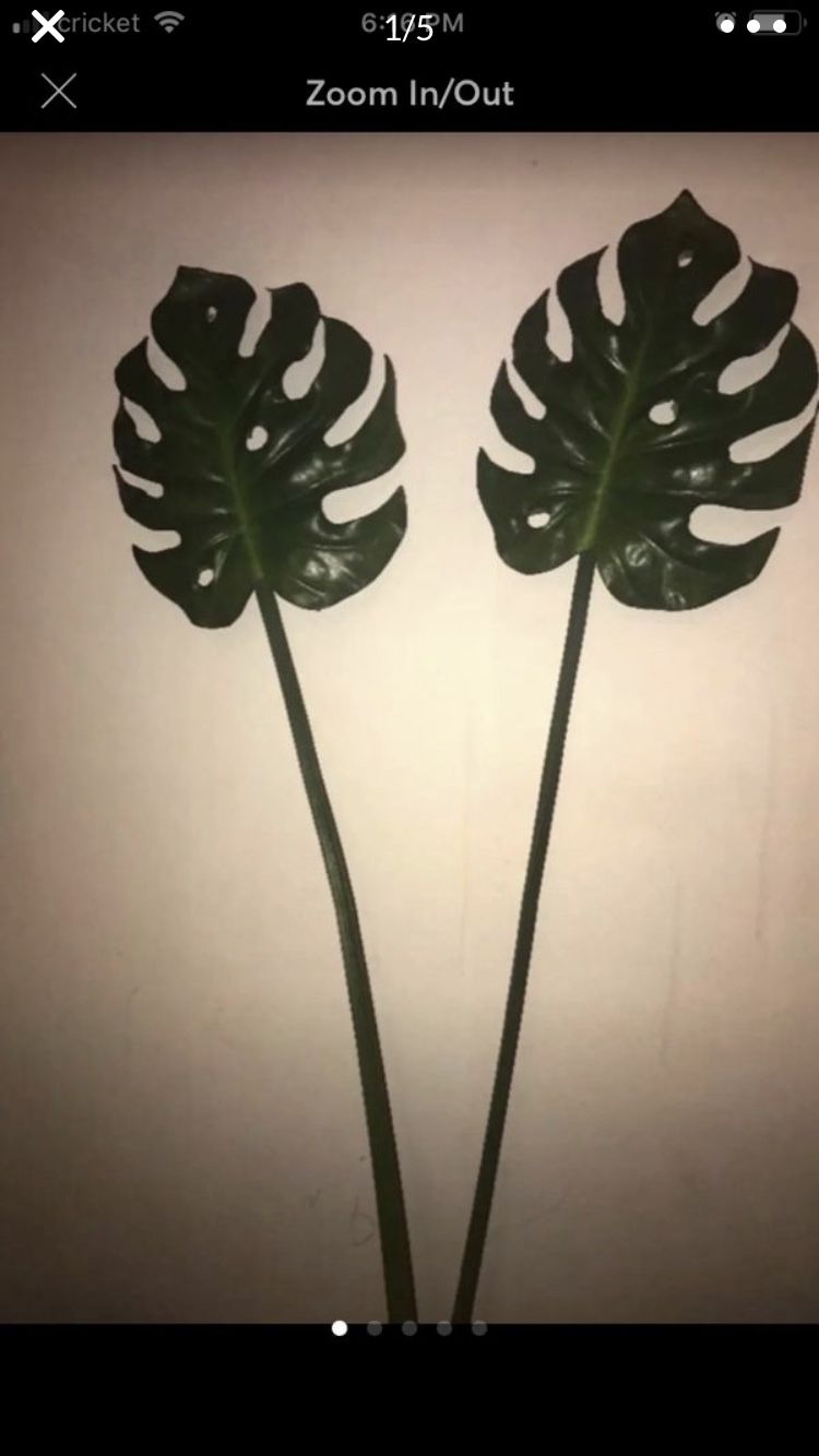 Artificial monstera plant leaves flake(20 pieces)