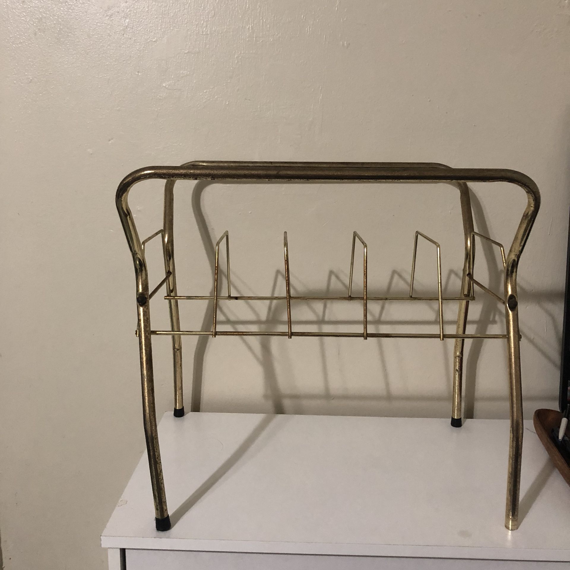 Vintage record stand record rack holder