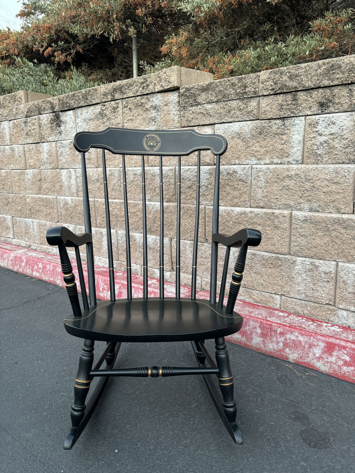 Classic wooden rocking chair
