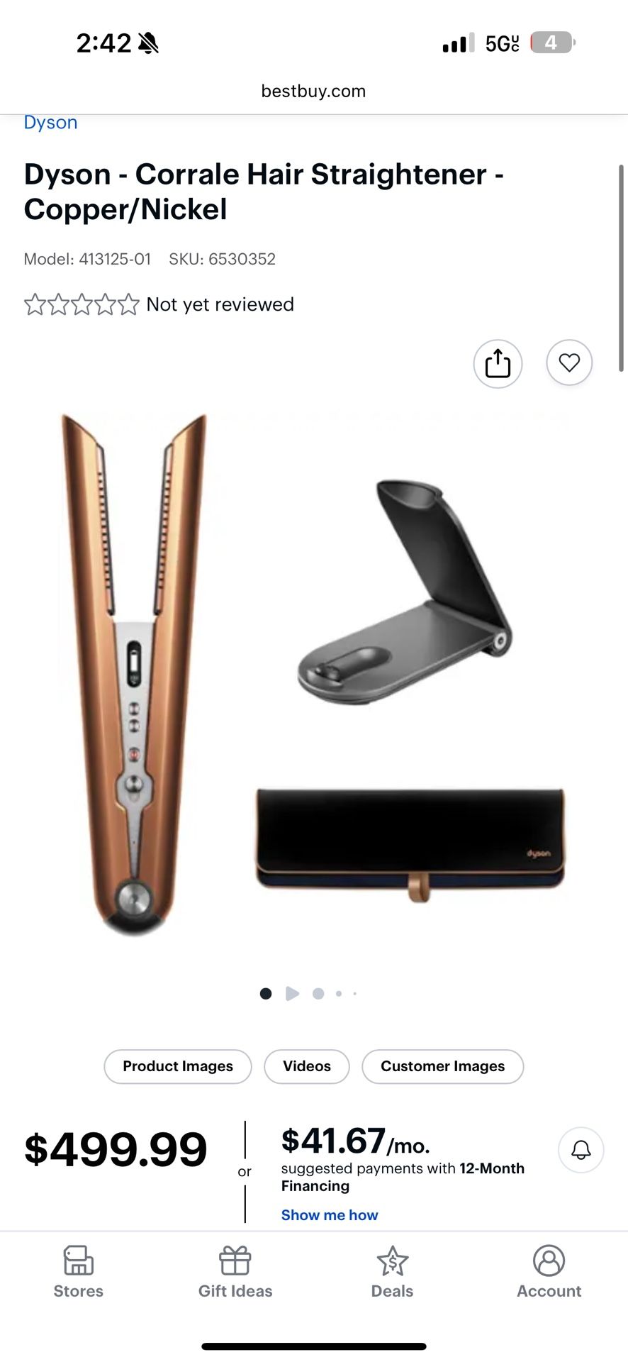 Dyson Corrale Hair Straightener