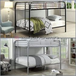 Twintwin Size Metal Bunkbed W Ortho Mattress