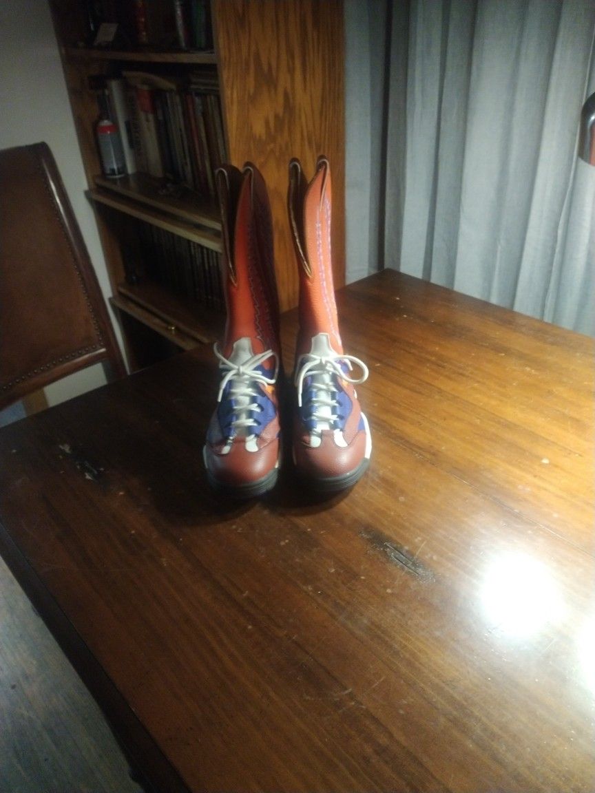 Girl Boots, Size 8, Lama Brand, Worn 1 Or 2 Times