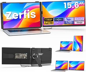 NEW 15.6” Laptop Screen Extender | 1080P Full HD Portable Monitor | USB-C