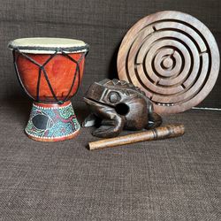 Musical Toys And Wooden Labyrinth Puzzle