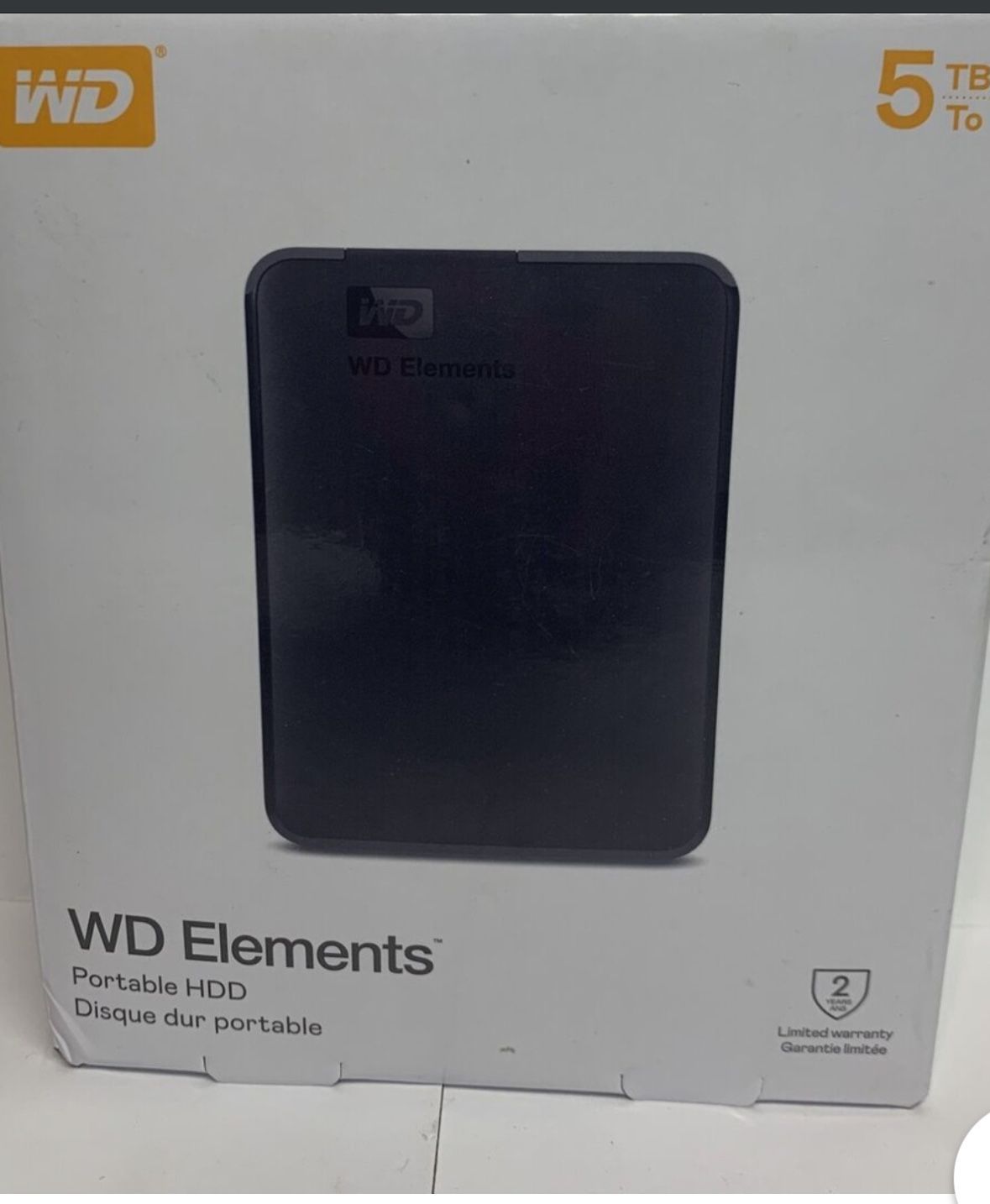 Wd Elements 5-6 TB Portable Hard Drive. High Speed 5gbps.