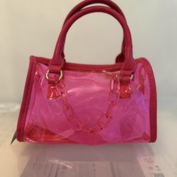 Transparent Pink Bag 