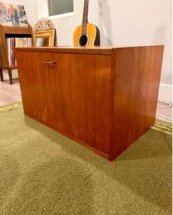 Teak Modular Wall Unit Cabinet Mid Century