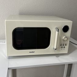 Retro Microwave cream countertop 900W multi function