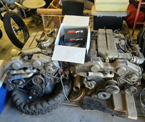 NISSAN ENGINES PACKAGED DEAL: two Nissan Engines from Japan (V6 3000 VG30 Twincam 24 Valve, single turbocharged), and the stand alone ECU