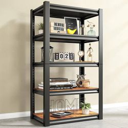 Adjustable Metal Shelving 5 Tier 60''H X 24.5''W X 16.5''D