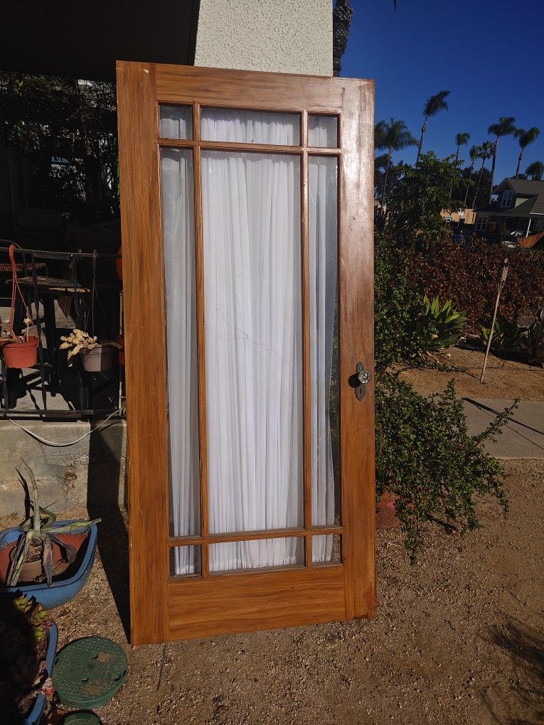 Salvaged Door From Historic Tulip House (S Pacific ST, Oceanside)