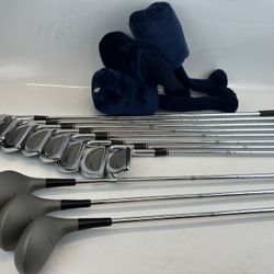 Pro Image Master Golf Club Set – 3-9 Irons, PW + 1, 3, 5 Fairway Woods w/ Covers