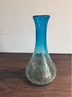 Crackle Glass Wine Decanter