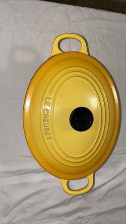Le Creuset Oval Cocotte 25 cm yellow Casserole Enamel